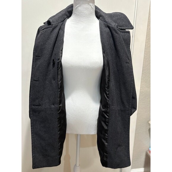 MICHAEL Michael Kors Women's Classic Wool Pea Coat in Charcoal Gray Medium - Picture 10 of 10